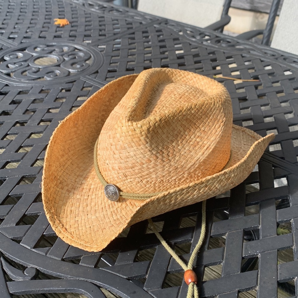 Henschel Hat Company Aussie Outback/Cowboy/Bush bendable raffia straw hat XL